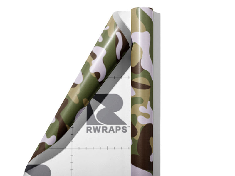 Moss DPM Camouflage Wrap Film Sheets~Rwraps Series 914 Moss DPM Camouflage Scrolled Sheet~3