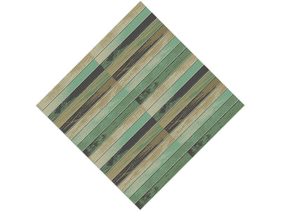 Moss Gradient Wood Plank Vinyl Wrap Pattern