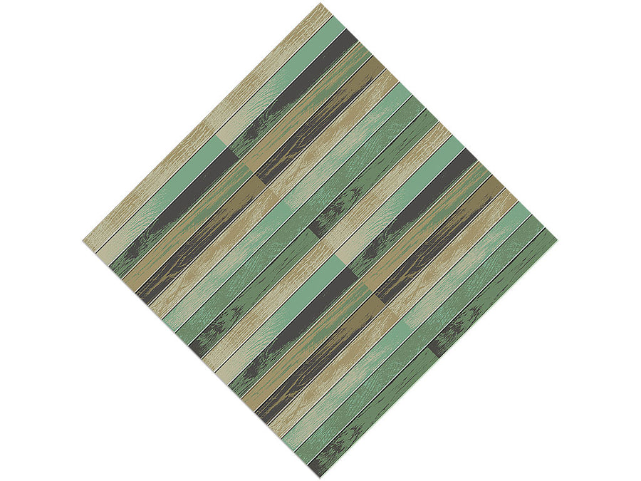 Moss Gradient Wood Plank Vinyl Wrap Pattern