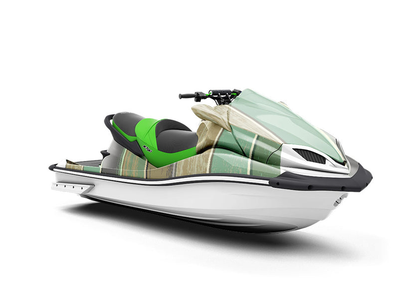 Moss Gradient Wood Plank Jet Ski Vinyl Customized Wrap