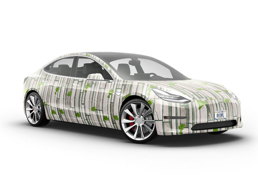Mossy Grey Brick Vehicle Vinyl Wrap