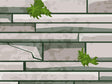 Mossy Grey Brick Vinyl Wrap Pattern~Rwraps Series 914 Digitally Printed Vinyl Wrap~0