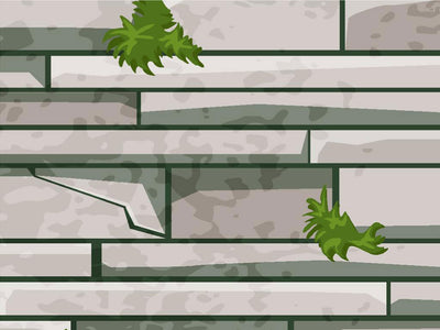 Mossy Grey Brick Vinyl Wrap Pattern~Rwraps Series 914 Digitally Printed Vinyl Wrap~0