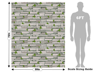 Mossy Grey Brick Vehicle Wrap Scale~Rwraps Series 914 Mossy Grey Brick Measurements~2
