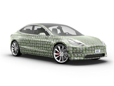 Mossy Grey Brick Vehicle Vinyl Wrap
