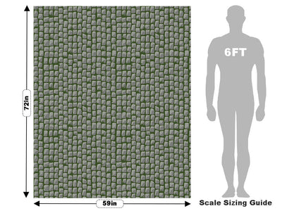 Mossy Grey Brick Vehicle Wrap Scale~Rwraps Series 914 Mossy Grey Brick Measurements~2