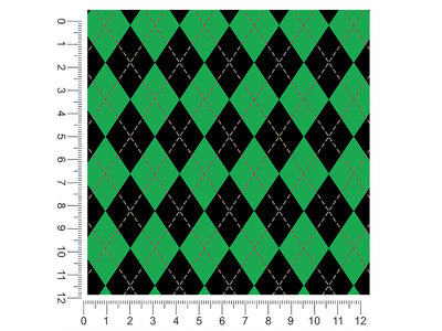 mossy undergrowth argyle 1ft x 1ft Craft Sheets