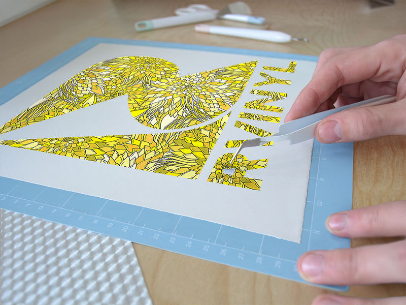 mother gaia floral Easy Weed Craft Vinyl