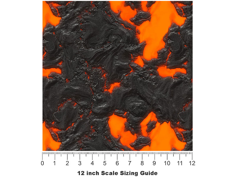 Mount Asama Lava Vinyl Film Pattern Size 12 inch Scale~Rwraps Mount Asama Lava Sizing Chart~2