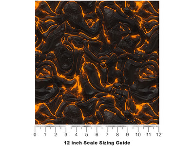 Mount Krakatoa Lava Vinyl Film Pattern Size 12 inch Scale~Rwraps Mount Krakatoa Lava Sizing Chart~2