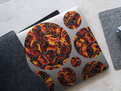 mount pinatubo lava DIY Laptop Stickers