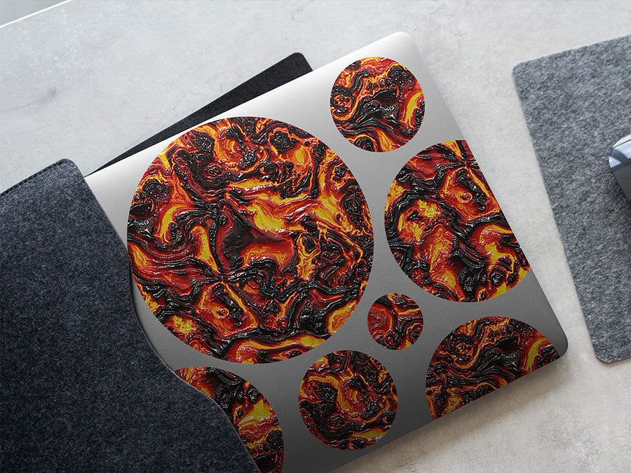 mount pinatubo lava DIY Laptop Stickers