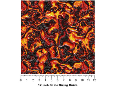 Mount Pinatubo Lava Vinyl Film Pattern Size 12 inch Scale~Rwraps Mount Pinatubo Lava Sizing Chart~2