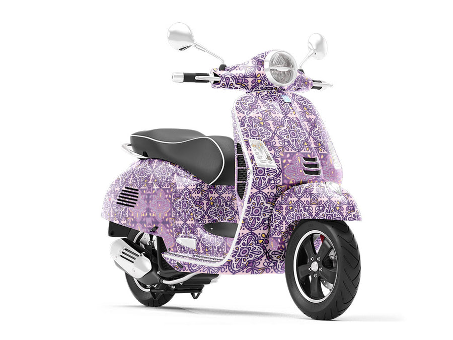 Mountain Cornflower Tile Vespa Scooter Wrap Film