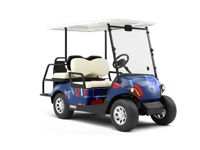Mountain State Americana Wrapped Golf Cart