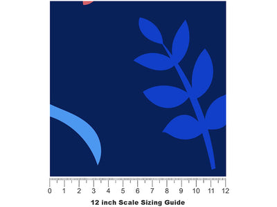 Mountain State Americana Vinyl Film Pattern Size 12 inch Scale~Rwraps Mountain State Americana Sizing Chart~3