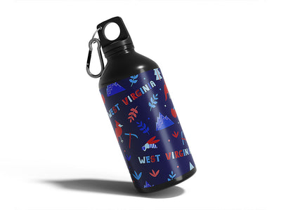 mountain state  Water Bottle DIY Stickers