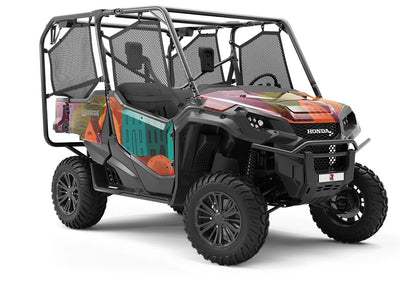Mountain Town Cityscape Utility Vehicle Vinyl Wrap