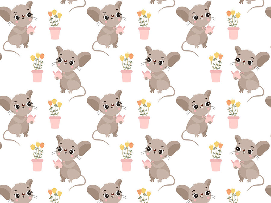 Mousy Garden Rodent Vinyl Wrap Pattern~Rwraps Series 914 Digitally Printed Vinyl Wrap~0