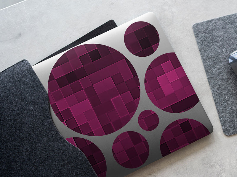 mulberry wine pixel DIY Laptop Stickers