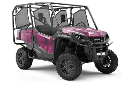 Mulberry Wine Pixel Utility Vehicle Vinyl Wrap