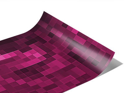 Mulberry Wine Pixel Vinyl Wraps~Rwraps Series 914 Digitally Printed Vinyl Wrap~0