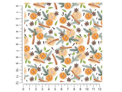 mulled wine fruit 1ft x 1ft Craft Sheets