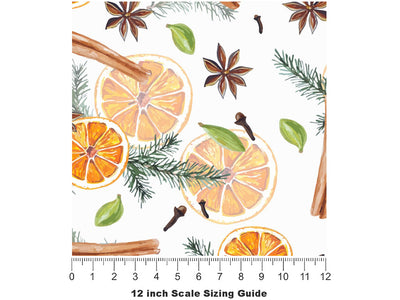 Mulled Wine Fruit Vinyl Film Pattern Size 12 inch Scale~Rwraps Mulled Wine Fruit Sizing Chart~2