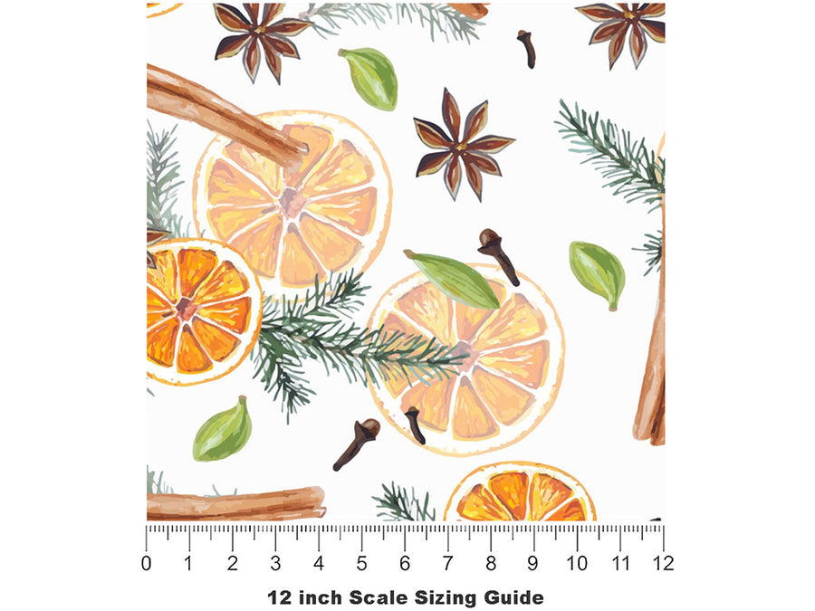 Mulled Wine Fruit Vinyl Film Pattern Size 12 inch Scale~Rwraps Mulled Wine Fruit Sizing Chart~2