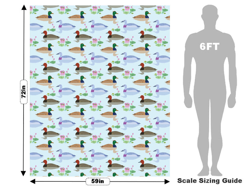 Mulling Mallards Birds Vehicle Wrap Scale~Rwraps Series 914 Mulling Mallards Birds Measurements~1