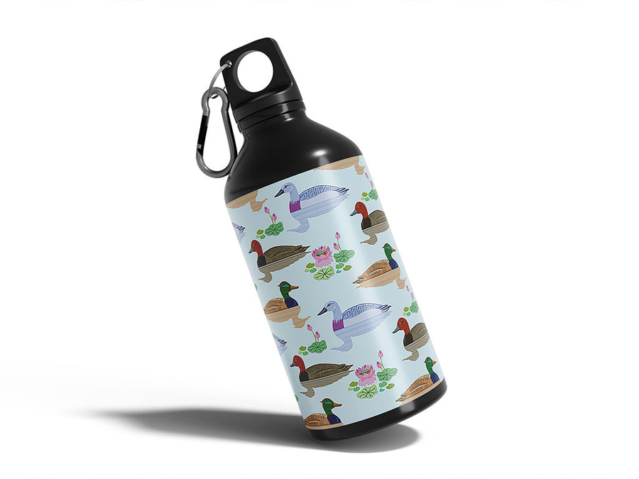 mulling mallards bird Water Bottle DIY Stickers