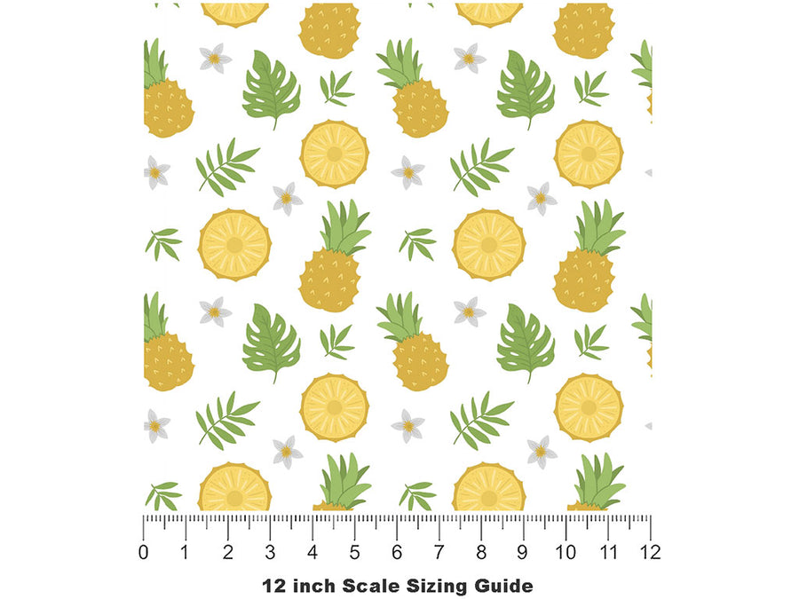 Multi-Fruit  Fruit Vinyl Film Pattern Size 12 inch Scale~Rwraps Multi-Fruit  Fruit Sizing Chart~2