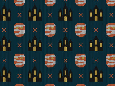 Mummy Knit Halloween Vinyl Wrap Pattern~Rwraps Series 914 Digitally Printed Vinyl Wrap~0