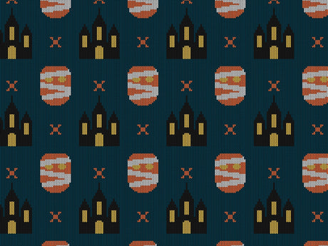 Mummy Knit Halloween Vinyl Wrap Pattern~Rwraps Series 914 Digitally Printed Vinyl Wrap~0