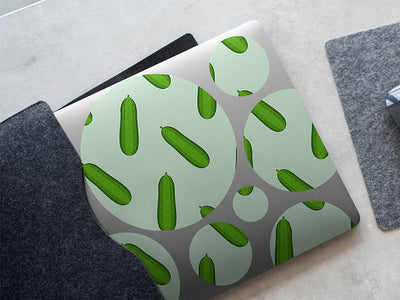 munching muncher vegetable DIY Laptop Stickers