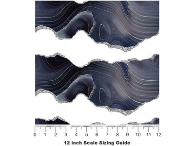 Muscovite Mica Gemstone Vinyl Film Pattern Size 12 inch Scale~Rwraps Muscovite Mica Gemstone Sizing Chart~2