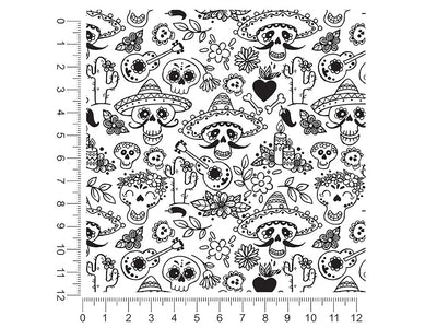 musical memories day of the dead 1ft x 1ft Craft Sheets