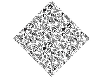 Musical Memories Day of the Dead Vinyl Wrap Pattern