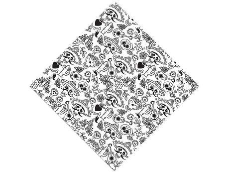 Musical Memories Day of the Dead Vinyl Wrap Pattern
