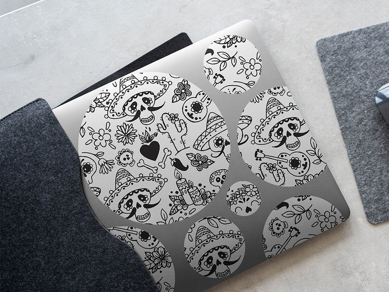 musical memories day of the dead DIY Laptop Stickers