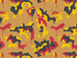 Mustard Splatter Camouflage Vinyl Wrap Pattern~Rwraps Series 914 Digitally Printed Vinyl Wrap~0
