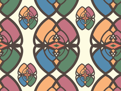 Muted Magic Art Deco Vinyl Wrap Pattern~Rwraps Series 914 Digitally Printed Vinyl Wrap~0