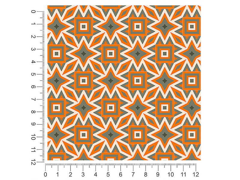 muted pumpkins art deco 1ft x 1ft Craft Sheets