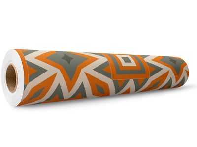 Muted Pumpkins Art Deco Wrap Film Wholesale Roll~Rwraps Series 914 Digitally Printed Vinyl Roll~5