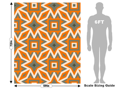 Muted Pumpkins Art Deco Vehicle Wrap Scale~Rwraps Series 914 Muted Pumpkins Art Deco Measurements~1