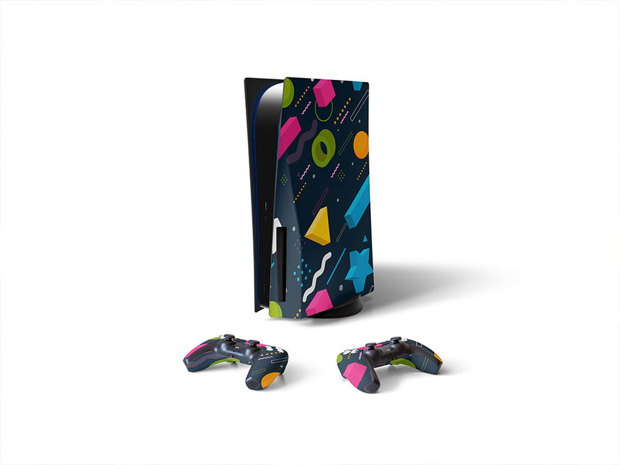 my stars abstract geometric Sony PS5 DIY Skin
