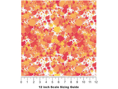 My Sundown Paint Splatter Vinyl Film Pattern Size 12 inch Scale~Rwraps My Sundown Paint Splatter Sizing Chart~2