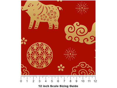 My Year Animal Vinyl Film Pattern Size 12 inch Scale~Rwraps My Year Animal Sizing Chart~2