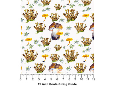 Mycelium Friends Mushroom Vinyl Film Pattern Size 12 inch Scale~Rwraps Mycelium Friends Mushroom Sizing Chart~2