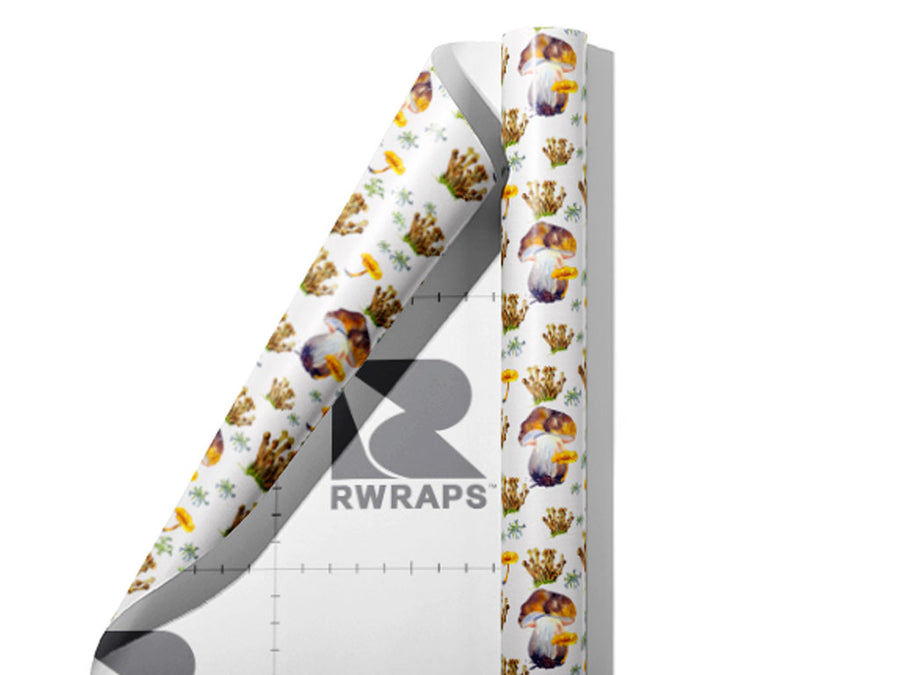 Mycelium Friends Mushroom Wrap Film Sheets~Rwraps Series 914 Mycelium Friends Mushroom Scrolled Sheet~3